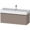 Duravit D-neo Meuble sous vasque 118.4x44.2x44cm 1 tiroir Basalte mat SW641102