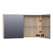 BRAUER Impress armoire de toilette - 120x70x15cm - sans éclairage - 2 portes miroir double face - Sunlit SW393060