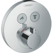 Hansgrohe ShowerSelect S afbouwdeel voor inbouwkraan thermostatisch met omstel voor 2 douchefuncties chroom 0451561