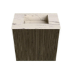 Mondiaz JOYA-DLUX 40cm meuble de toilette - couleur Shadow - Vasque FAYE position Milieu Sans trou de robinet couleur Nata. SW1424931