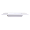 Arcqua Mira Inbouw Wastafel - 101x46x1.5cm - enkele wasbak - zonder kraangat - cast marble - glans wit SW1581411