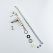 Fortifura Calvi Fonteinkraan - 15.4cm - opbouw - 1gats - Geborsteld Messing PVD (Goud) - beschadigd - OUTLET UDEN STORE42708