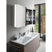 Duravit Ketho 2 meuble sous-lavabo avec 2 tiroirs pour double lavabo 128x48x55cm avec poignées basalte anthracite mat SW772217