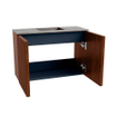 Mondiaz JOYA-DLUX Meuble de salle de bains 60cm - couleur Ruby - Vasque FAYE position Milieu 1 trou de robinet couleur Oza. SW1425497