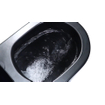 QeramiQ Dely WC suspendu à fond creux Rimless 36.3x51.7cm avec abattant softclose Noir mat SW543433