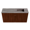 Mondiaz JOYA-DLUX 80cm meuble de salle de bains - couleur Ruby - Vasque FAYE position Droite Sans trou de robinet couleur Oza. SW1425507