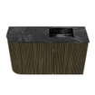 Mondiaz JOYA-DLUX 71.6cm toiletmeubel - ronding links kleur Shadow - Wastafel FAYE positie Rechts 1 kraangat kleur Lava. SW1422868