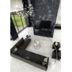 Terravito Davella wand- en vloertegel - 30x60cm - gerectificeerd - Natuursteen look - Black pulido gepolijst (zwart) SW1120066