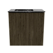 Mondiaz JOYA-DLUX Meuble de toilette 40cm - couleur Shadow - Vasque FAYE position Gauche 1 trou de robinet couleur Lava. SW1422789