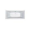 Plieger Corfu baignoire duo 180x80cm Acrylique 48cm extra creux avec pieds blanc 0941410