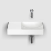 Clou vale lave-main 45x19x7cm avec trou pour robinet pré-câblé gauche céramique blanc mat SW451459
