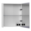 BRAUER Plain Spiegelkast - 60x70x15cm - 1 rechtsdraaiende spiegeldeur - MDF - hoogglans wit SW392952