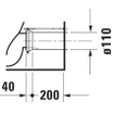 Duravit Starck 2 cuvette pour réservoir apparent vario avec fixation dissimulée sans réservoir blanc 0295871