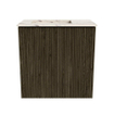 Mondiaz JOYA-DLUX Meuble de toilette 40cm - couleur Shadow - Vasque FAYE position Gauche 1 trou de robinet couleur Nata. SW1424930