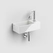 Clou New Flush 3 fontein 35x18cm inclusief plug met kraangat keramiek glanzend wit SW106239
