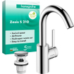 Hansgrohe Zesis S Wastafelmengkraan - 21cm - eengreeps - CoolStart - draaibare uitloop - Push Open afvoer - chroom SW1388867
