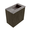 Mondiaz JOYA-DLUX 40cm meuble de toilette - couleur Shadow - Lavabo FAYE position Droite 1 trou de robinet couleur Sombra. SW1425165