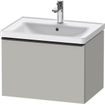 Duravit D-neo Meuble sous vasque 63.4x45.2x44cm 1 tiroir Gris béton mat SW640732