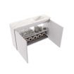 MONDIAZ TURE-DLUX meuble WC 80cm Cale. lavabo EDEN Frappe position droite. Avec 1 trou de robinet. SW1102703