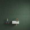 Clou Flush 3 fontein 36x18cm met kraangat rechts mat wit keramiek SW795713