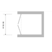 Plieger Royal porte battante 90x185cm chrome 4283036