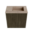 Mondiaz JOYA-DLUX 40cm toiletmeubel - kleur Shadow - Wastafel FAYE positie Rechts 1 kraangat kleur Saba. SW1425089