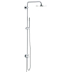 GROHE Rainshower Modern ensemble de douche pluie apparent - pomme de douche 21cm - douchette barre - barre de douche 113cm - chrome 0430171