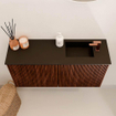 Mondiaz JOYA 80cm meuble de salle de bains - couleur Ruby - Vasque FAYE position Droite 1 trou de robinet couleur Urban SW1421830