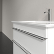 Villeroy & Boch Venticello meuble sous-lavabo - avec 2 tiroirs pour lavabo - 60.3x50.2x59cm - blanc brillant 1025474