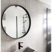 Saniclass Exclusive Line spiegel rond 100cm frame mat zwart-SHOWROOMMODEL SHOW16993