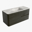 Mondiaz CIRO-DLUX Badkamermeubelset - 110x45x50cm - Solid surface wastafel Glace - 1 wasbak Midden - 1 kraangat - 2 lades - Shadow SW1532193