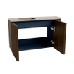 Mondiaz JOYA-DLUX 71.6cm toiletmeubel - ronding rechts kleur Walnut - Wastafel FAYE positie Links 1 kraangat kleur Saba. SW1424673