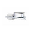 Blomus Menoto Wc rol - houder -met glazen plank - polished SW476993