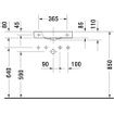 Duravit HappyD 2 lave-mains avec trop-plein avec trou de robinetterie à gauche 50x22cm blanc SW54280