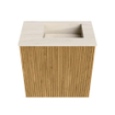 Mondiaz JOYA-DLUX Meuble de toilette 40cm - couleur Oak - Vasque FAYE position Droite Sans trou de robinet couleur Meli. SW1423911