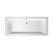 Xenz Society Duobad - 170x75x53 - afvoer Midden - acryl - wit SW102898