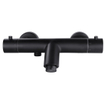 Xellanz Rio thermostatische badmengkraan 15 cm mat zwart SW161920