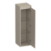 BRAUER Adore Wavy armoire haute - 120x35x35cm - 1 porte - ouverture à droite - sans poignée - beige mat SW1198491