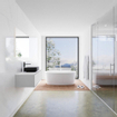 Mondiaz Lagom Meuble salle de bains 100x30.9x45cm Solid Surface Urban 1 tiroir avec lavabo BINX vasque à poser Centre 1 trou de robinet SW409268