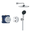 GROHE QuickFix Precision Thermostat Perfect Système de douche encastré - tête de douche Vitalio Start 250 - chrome. SW1120185