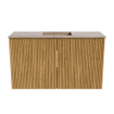 Mondiaz JOYA-DLUX 70cm meuble de salle de bains - couleur Oak - Vasque FAYE position Milieu Sans trou de robinet couleur Saba. SW1424165