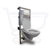 Plieger Bruxelles Pack WC avec réservoir encastré Geberit incluant abattant WC softclose plan de couverture blanc SW1097