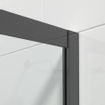 Marenza Slide Quick Fit Cabine de douche - quart de cercle - 90x90x195cm - verre clair - anti-calcaire - noir mat SW491633