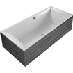 Villeroy et Boch Squaro baignoire quaryl rectangulaire 168.4x74.4x50cm Slim Line avec pieds blanc 0940465