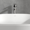 Villeroy & Boch O.novo Mitigeur de lavabo - surélevé avec garniture de vidage Push-Open - chrome SW974110