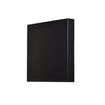 Sanicare electrische design radiator Denso 180 x 40 cm. mat zwart met thermostaat chroom (rechtsonder) SW1000731