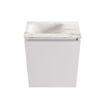 MONDIAZ TURE-DLUX Meuble de toilettes 40 cm Cale. EDEN lavabo Frappe position gauche. Sans trou de robinet. SW1102672