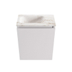 MONDIAZ TURE-DLUX Meuble toilette - 40cm - Cale - EDEN - vasque Frappe - position gauche - sans trou de robinet SW1102672