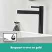 Hansgrohe finoris robinet de lavabo highriser 260 pop up plug noir mat SW651283