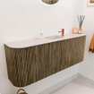 Mondiaz JOYA-DLUX 113.2cm toiletmeubel - ronding links en rechts kleur Dusk - Wastafel FAYE positie Midden 1 kraangat kleur Meli. SW1425875